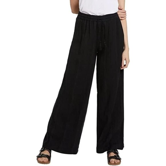 Volcom Women's Sun Spent Beach Pant Black SIze XS NEW 26x31 - Picture 1 of 3